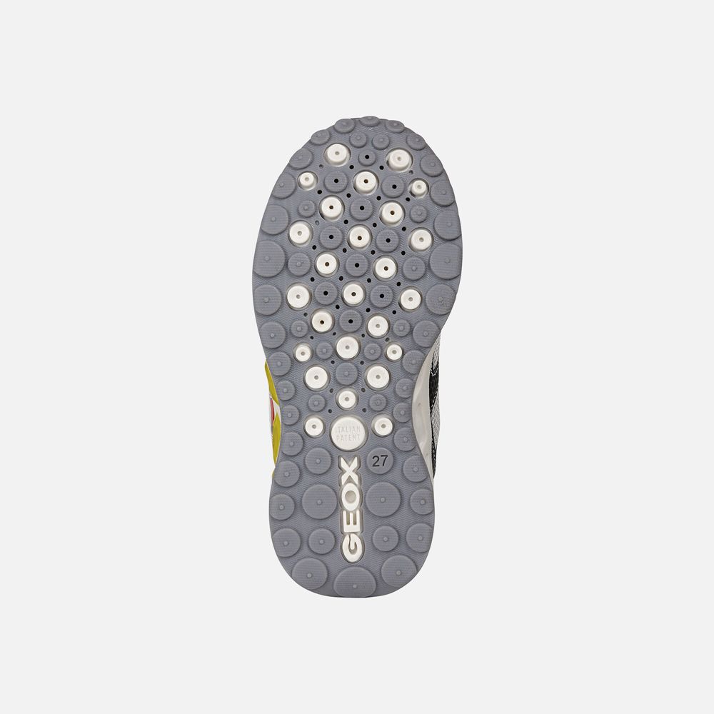 Geox Erkek Çocuk Spor Ayakkabı Gri/Yeşil - Shuttle - NDI-529346